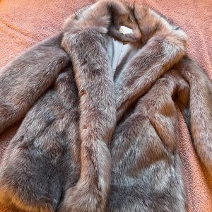 Faux fur coat